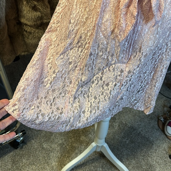 Dawn Joy fashions. Lace pink dress. Size M - Picture 7 of 9